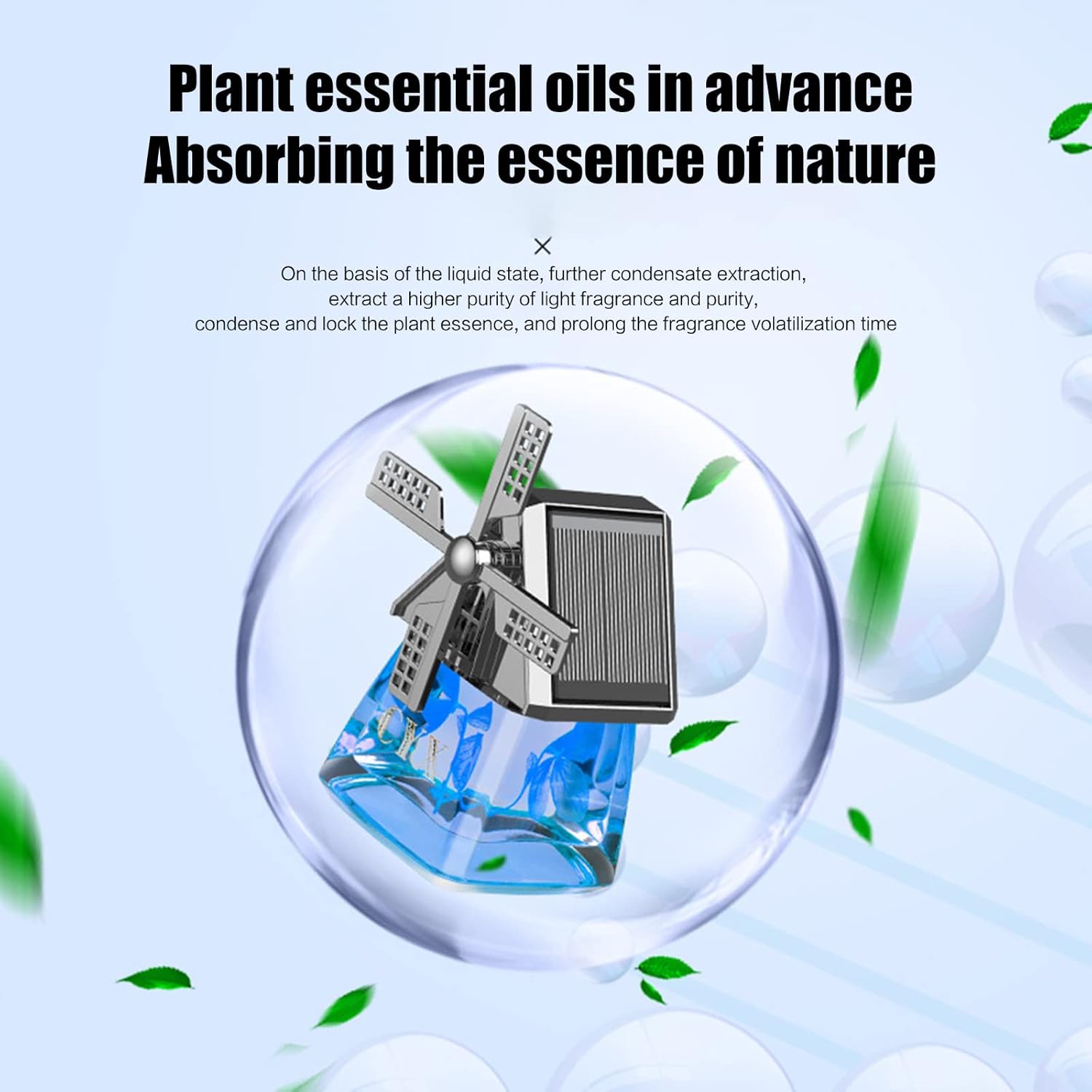 Windmill Design Solar Car Perfume Air Freshener Windmill Design Solar Car Perfume Air Freshener