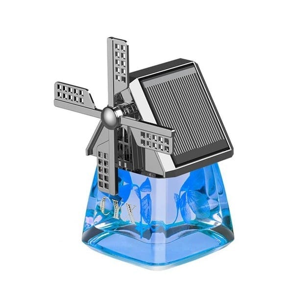 Windmill Design Solar Car Perfume Air Freshener Windmill Design Solar Car Perfume Air Freshener