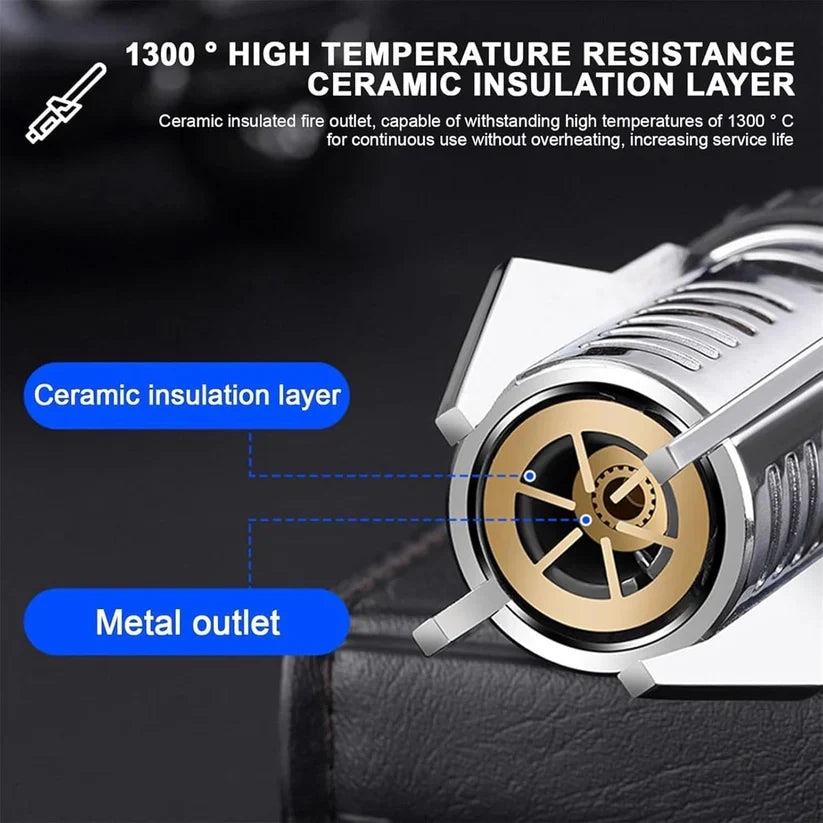 Windproof Flame Lighter | Gas Lighter Outdoor Torch Lighter Jet Butane Refillable - You Deserve Everyday Gear - Windproof Flame Lighter