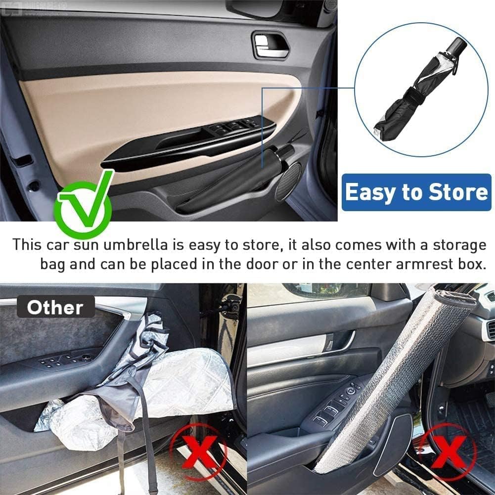Windshield Car Umbrella | Car Accessories Sun Shade For Car Window Automobiles Window Curtains Windshield Car Umbrella