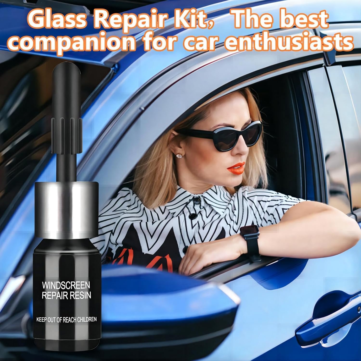 Windshield Glass Repair Kit | Car Windshield Glass Repair Kit Auto Glass Replacers Car Windscreen Glass Repair Kit Windshield Glass Repair Kit (Pack of 2)