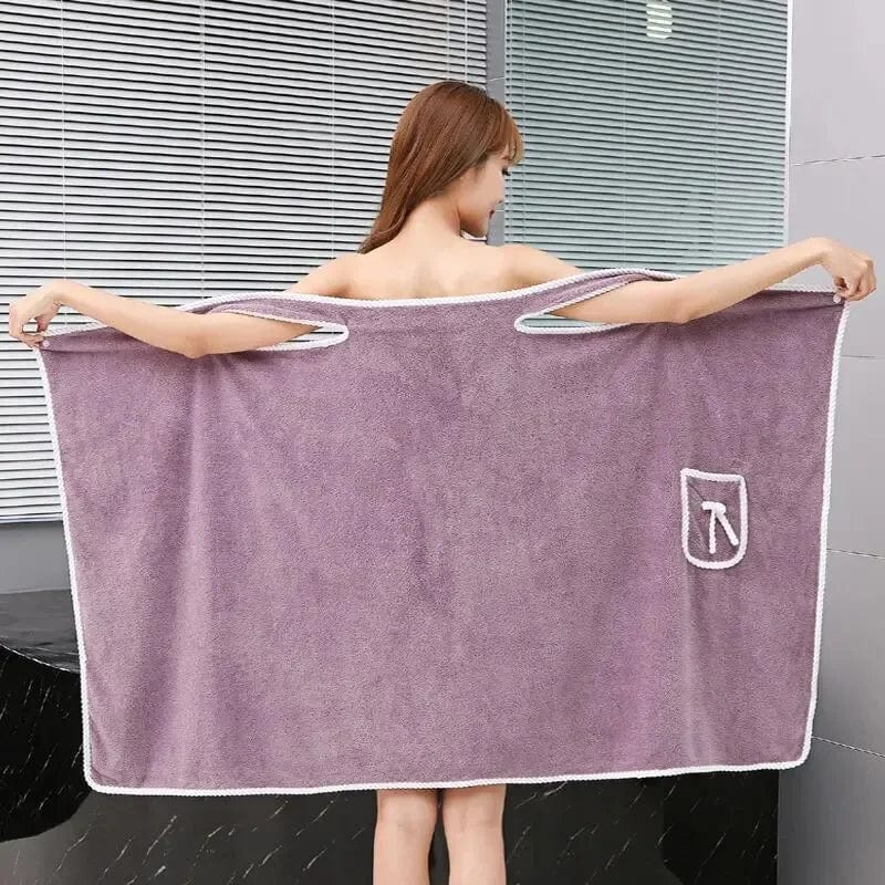 Women's Wearable Bath Towel | Bath Robe Towels Bathroom Micro Fibre Towel For Women Women's Wearable Bath Towel