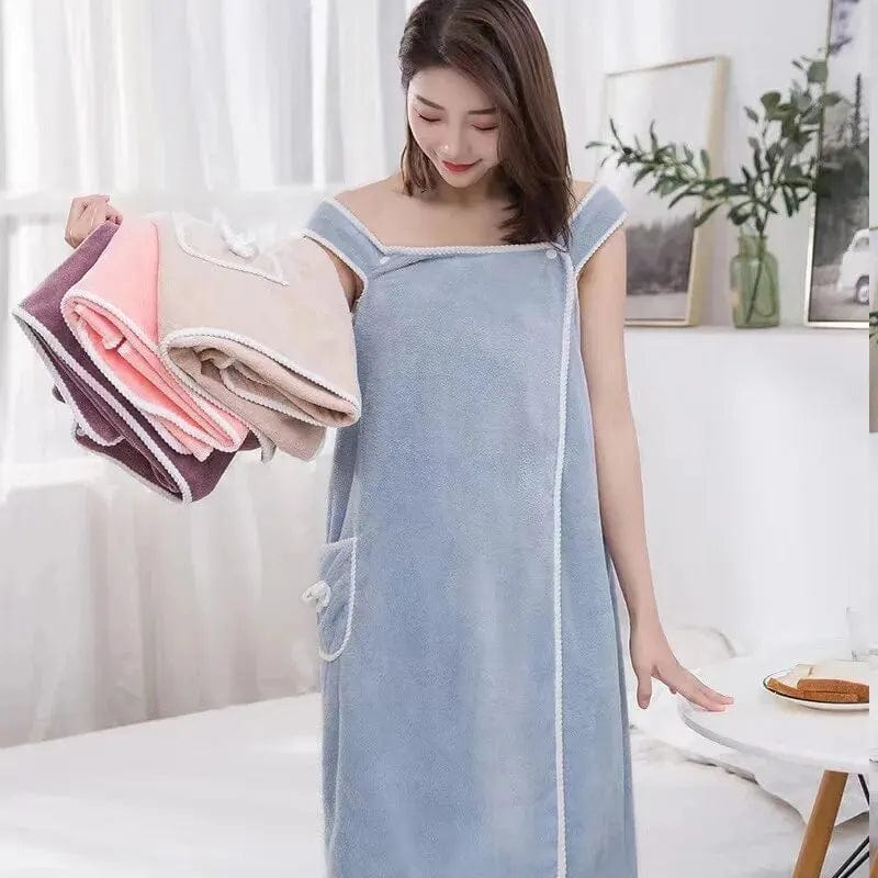 Women's Wearable Bath Towel | Bath Robe Towels Bathroom Micro Fibre Towel For Women Women's Wearable Bath Towel
