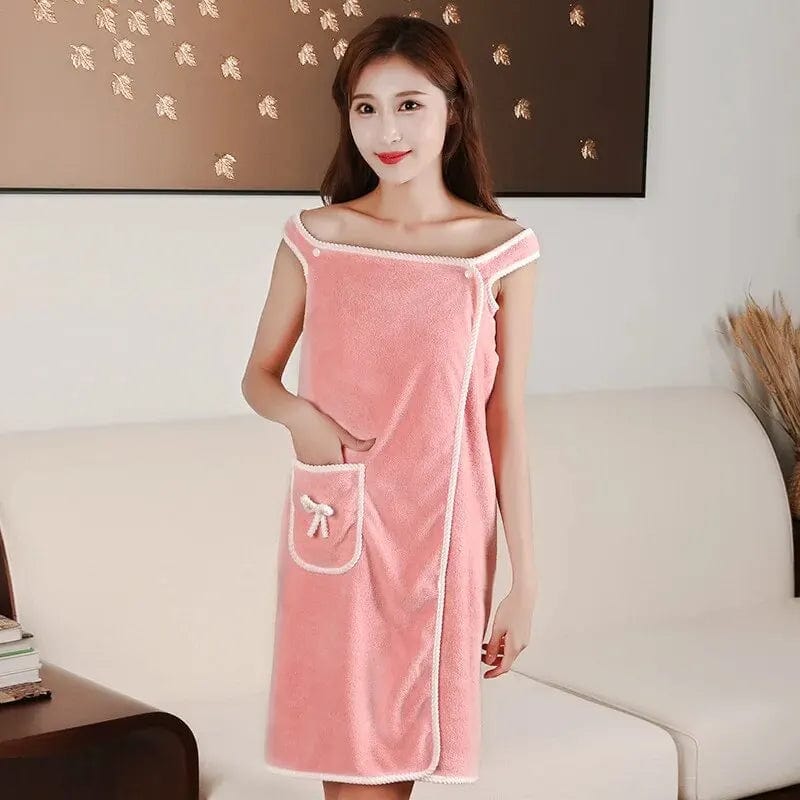 Women's Wearable Bath Towel | Bath Robe Towels Bathroom Micro Fibre Towel For Women Women's Wearable Bath Towel