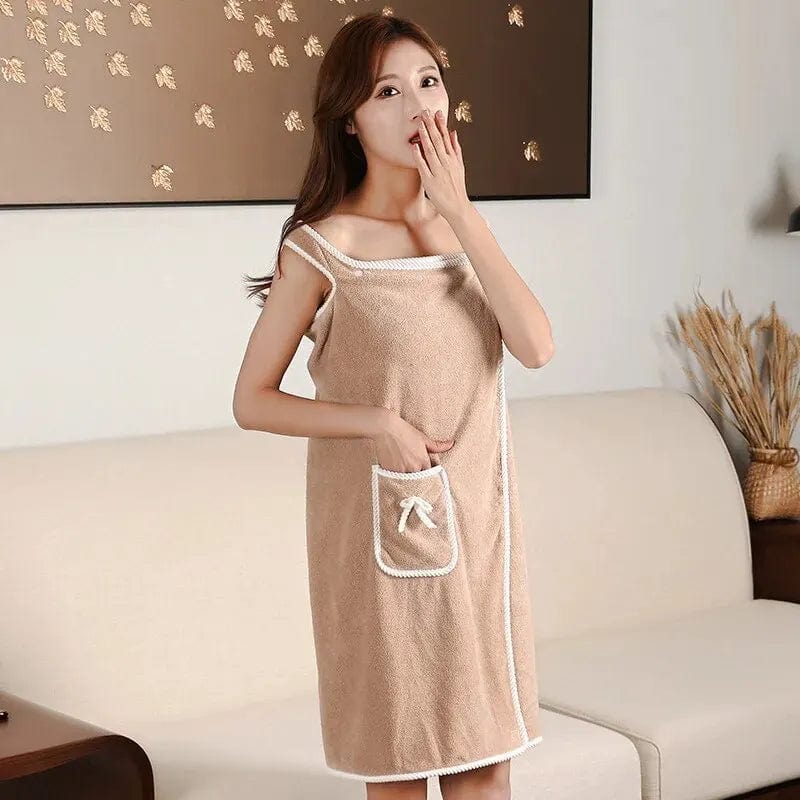 Women's Wearable Bath Towel | Bath Robe Towels Bathroom Micro Fibre Towel For Women Women's Wearable Bath Towel