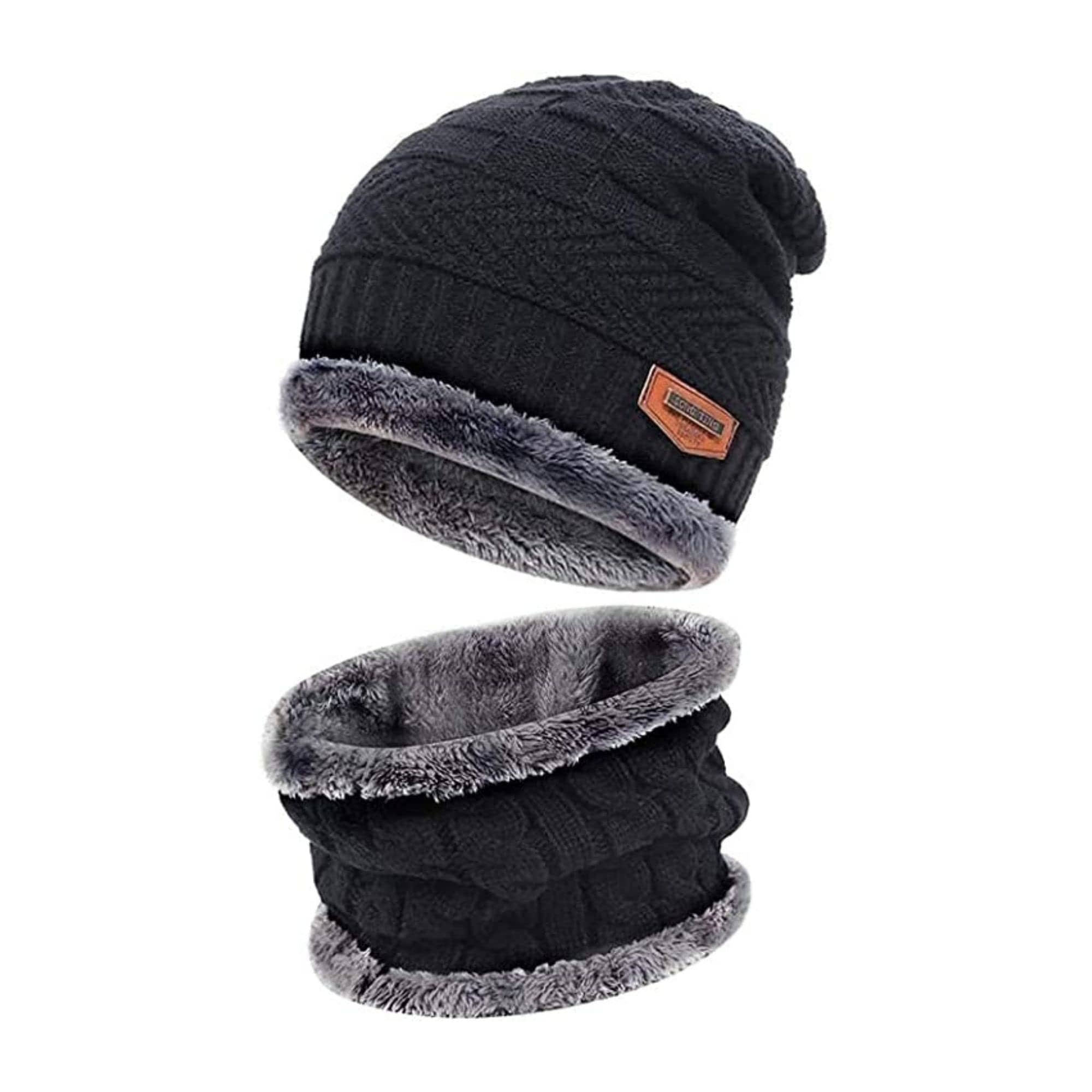 Woolen Cap Set (Unisex) | Winter Beanie Wool Cap For Men And Women Woolen Cap Set (Unisex)