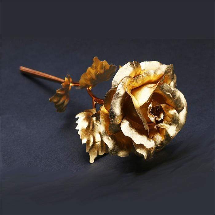 24K Gold Plated Rose Gift Flower Gold Dipped Rose Gold Plated Rose