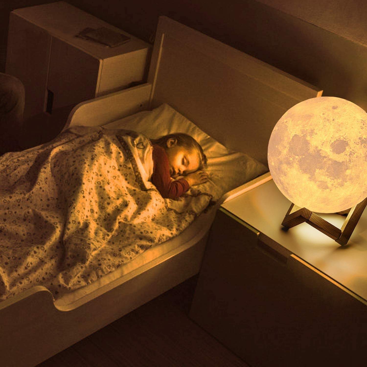 3d Moon Lamp Glowing Printed Night light 3d Moon Lamp
