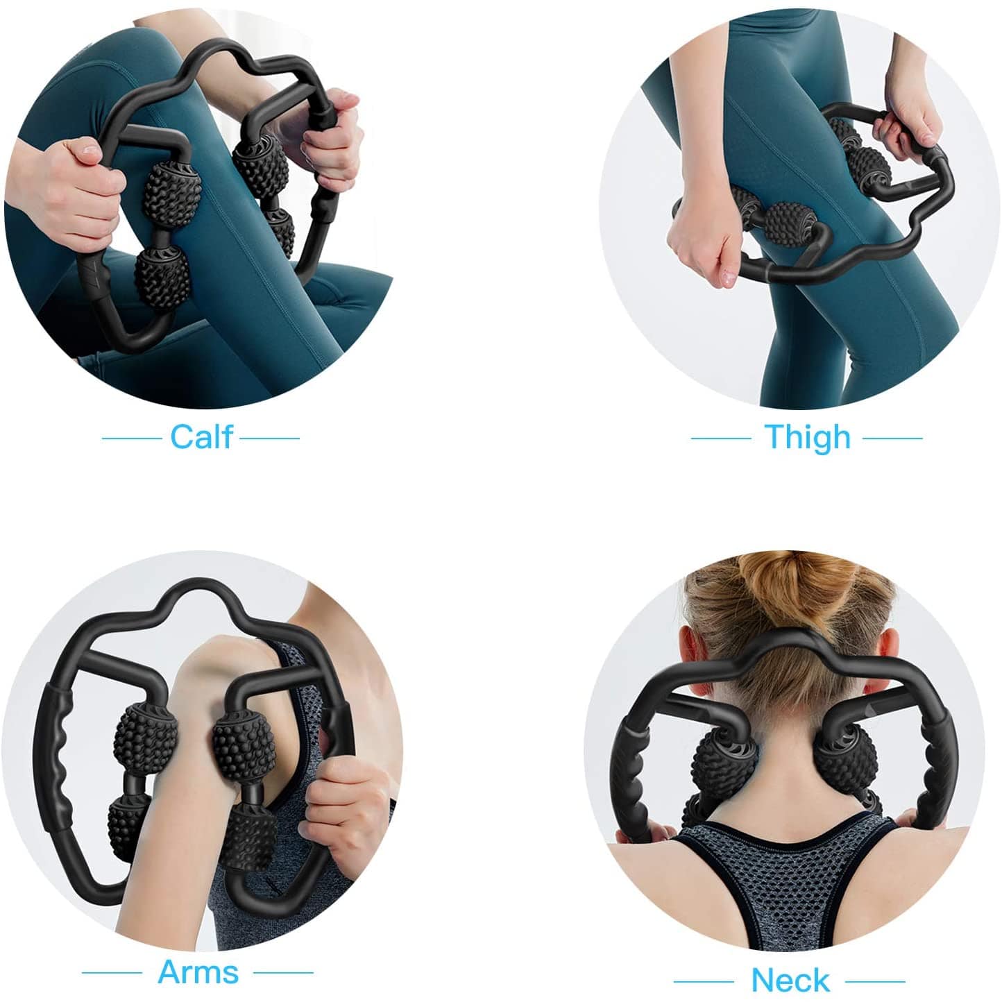 4 Point Massage Foam Roller Best Trigger Point Body Massager 4 Point Massage Foam Roller