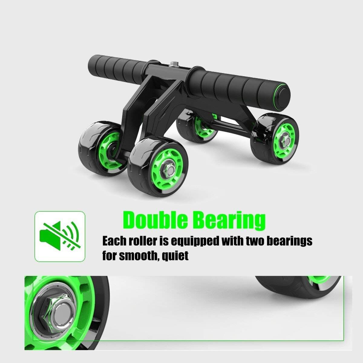 4 Wheel Abs Roller Home Gym Equipment for Workout 4 Wheel Abs Roller