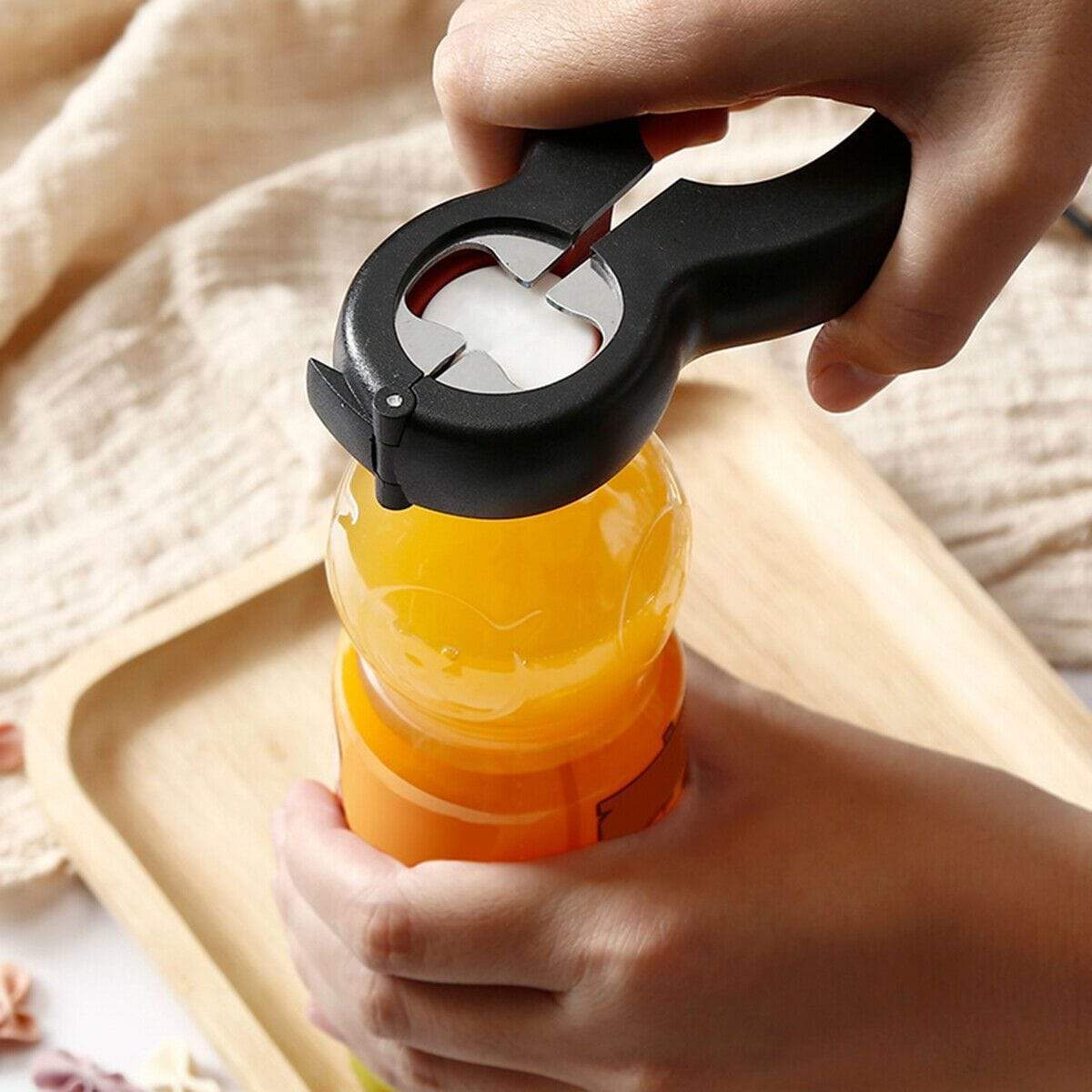 6 in 1 Multi Opener Bottle Can Tin Jar Pocket Opener 6-in-1 Multi Opener - Pack of 2