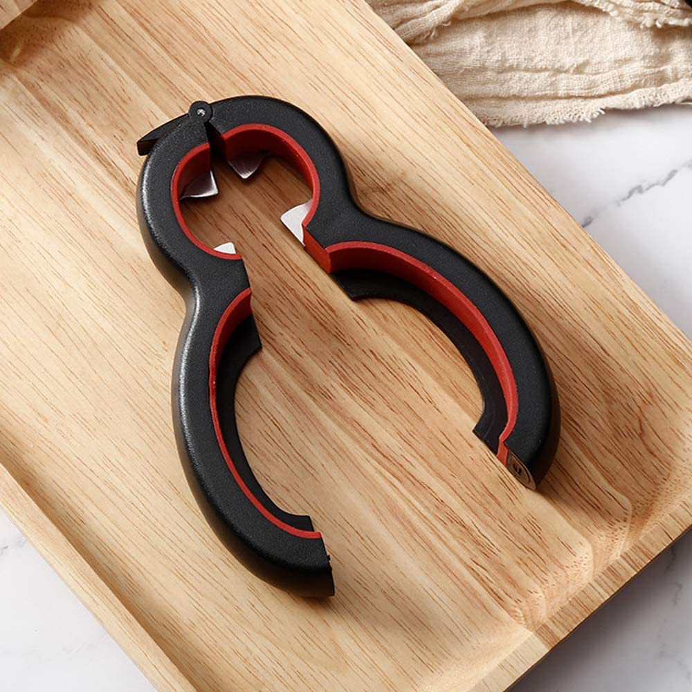 6 in 1 Multi Opener Bottle Can Tin Jar Pocket Opener 6-in-1 Multi Opener - Pack of 2