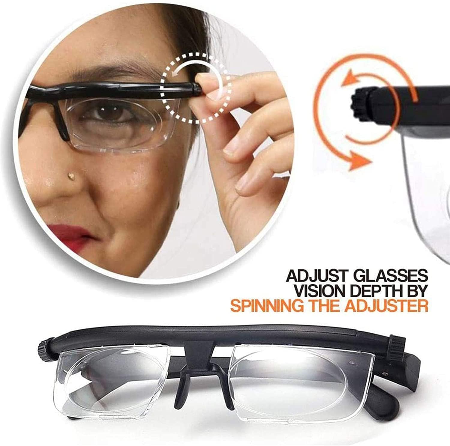 Adjustable Focus Glasses | Adjustable Vision Glasses Self Adjustable Focus Reading Lens Glass Adjustable Focus Glasses
