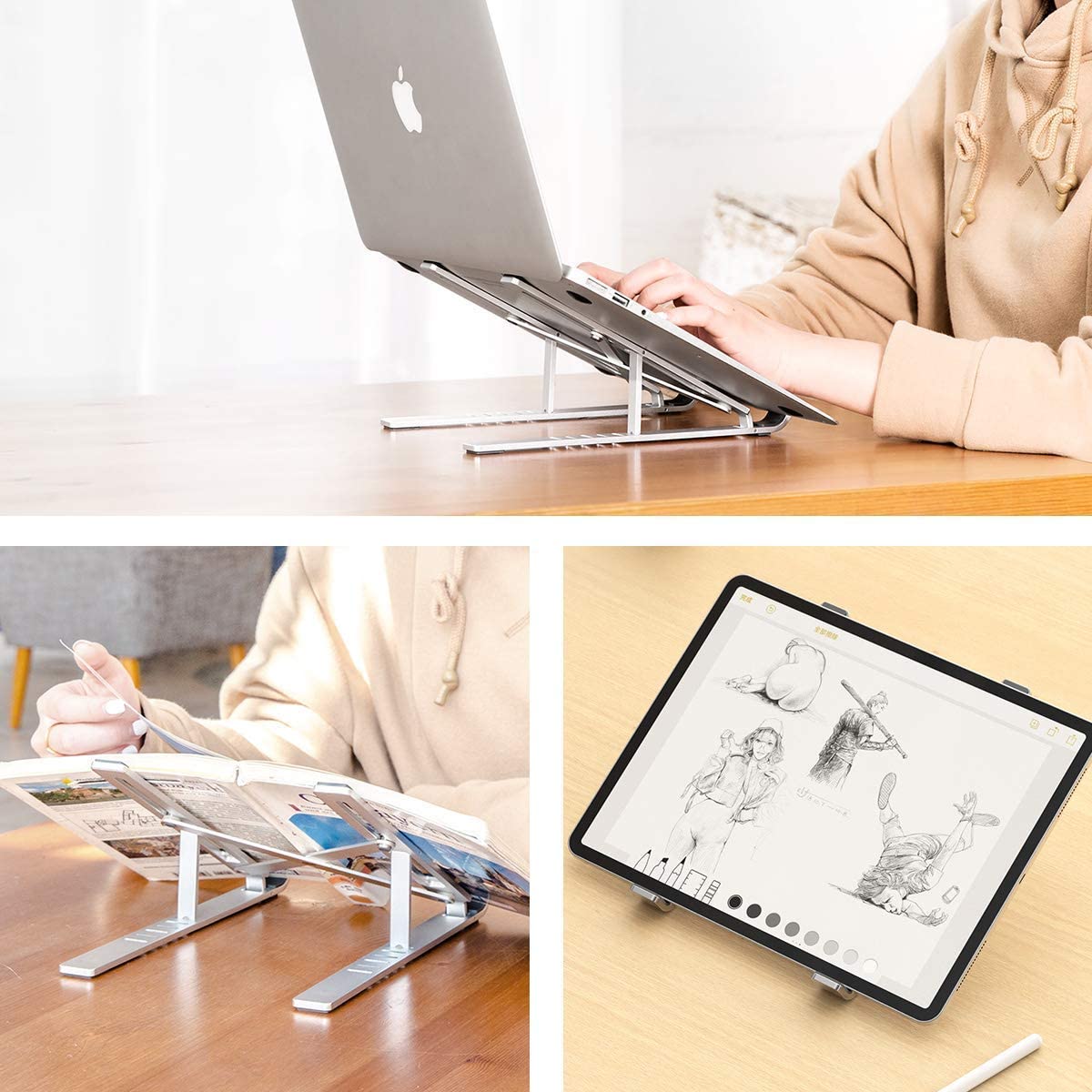 Adjustable Portable Foldable Laptop Holder - Adjustable Laptop Stand Laptop Stand Adjustable Laptop Stand