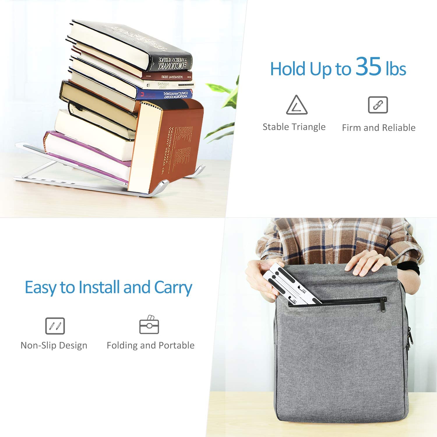 Adjustable Portable Foldable Laptop Holder - Adjustable Laptop Stand Laptop Stand Adjustable Laptop Stand