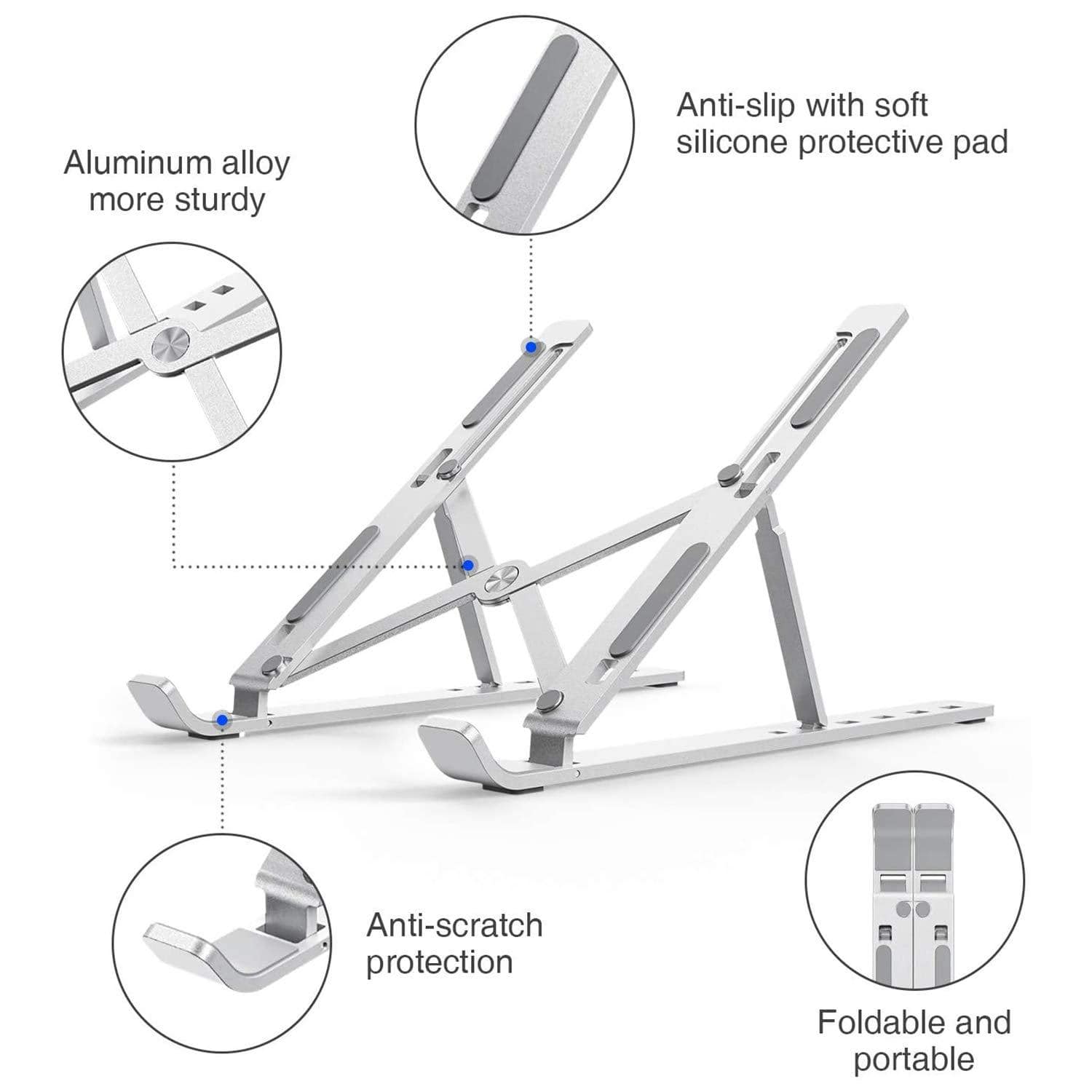 Adjustable Portable Foldable Laptop Holder - Adjustable Laptop Stand Laptop Stand Adjustable Laptop Stand
