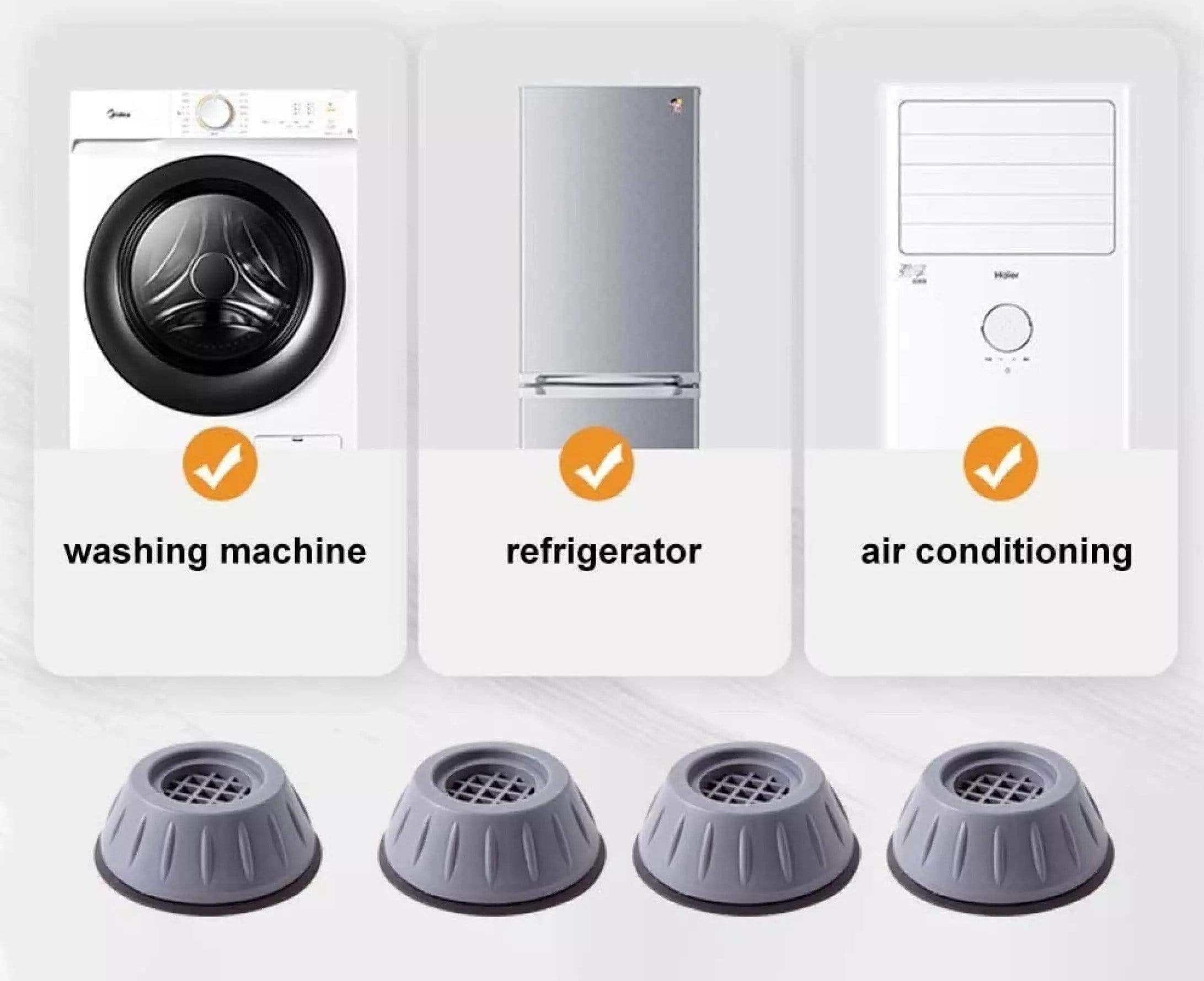 Anti Vibration Pads for Washing Machine Rubber Pads Anti-vibration Pads For Washing Machines (Pack of 4)