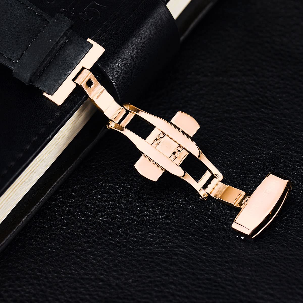 Black Sport Watch for Men Strap Black and Gold Watches Sport Watch For Men