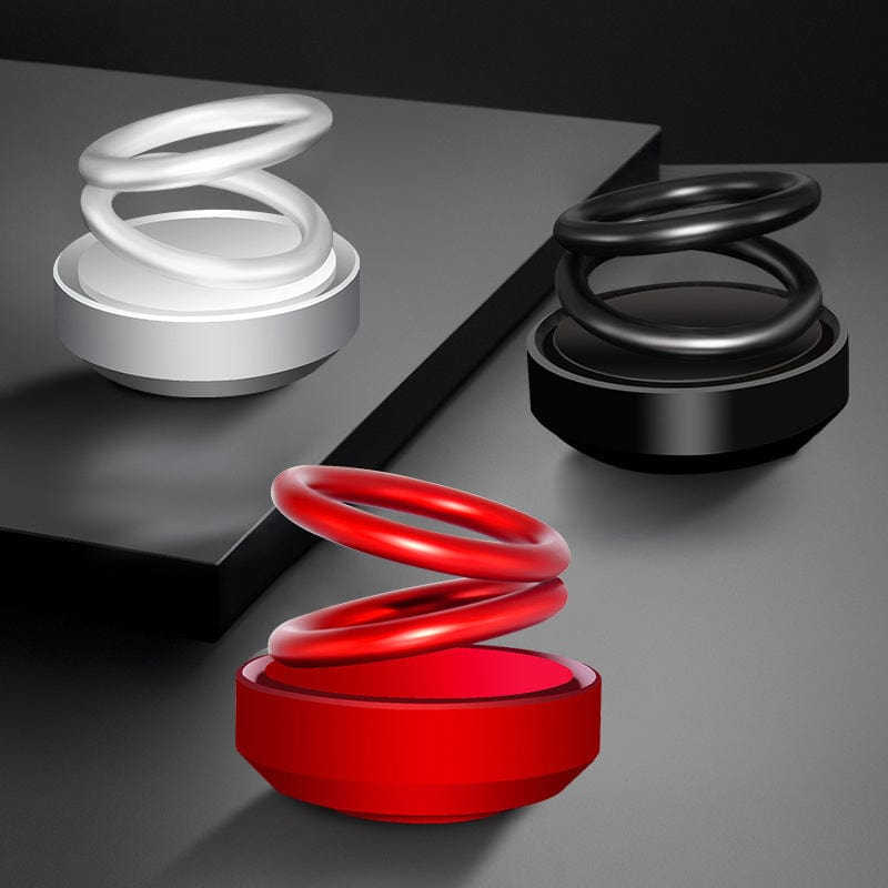 Car Air Freshener Auto Fragrance Solar Rotating Perfume Solar Rotating Car Air Freshener