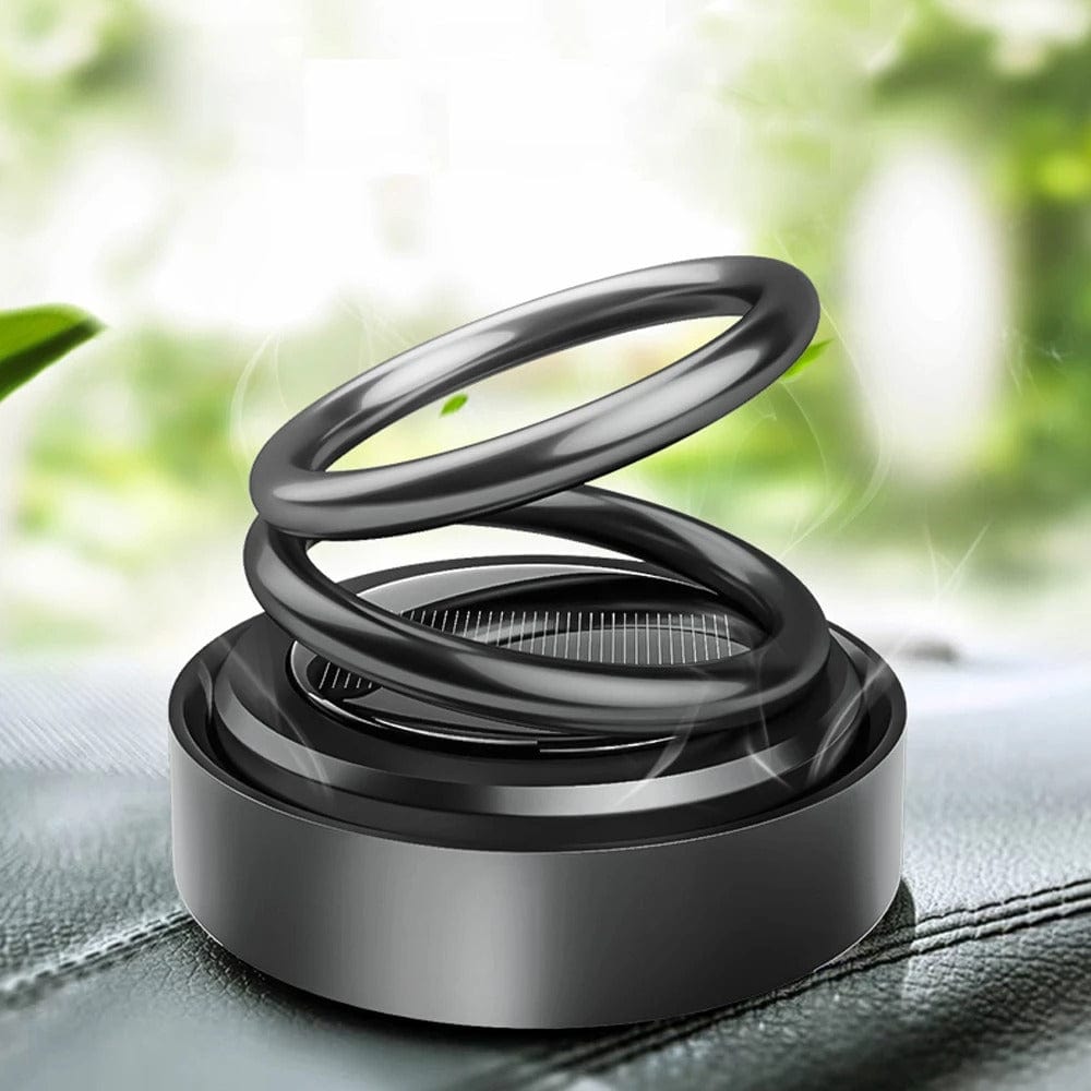 Car Air Freshener Auto Fragrance Solar Rotating Perfume Solar Rotating Car Air Freshener