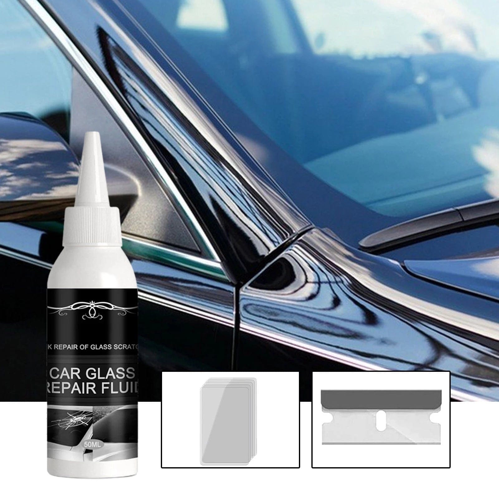 Car Glass Windscreen Windshield Crack Repair Fluid Kit Windshield Crack Repair Kit 2.0