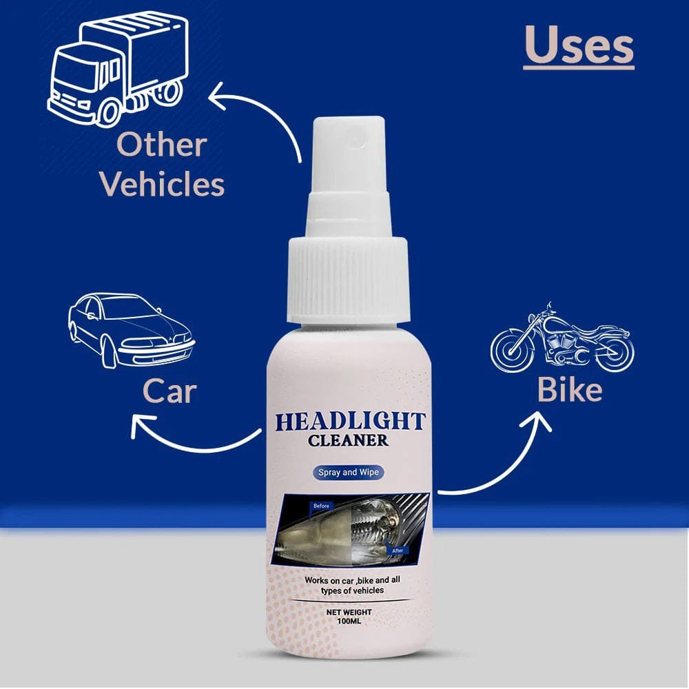 Car Headlight Buffing Restoration Polish Cleaner Spray Headlight Cleaner Spray