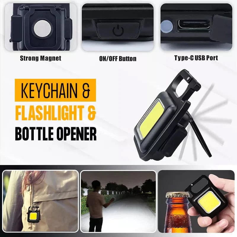 Car Key Chain Flash Light torch Light Keychain Bottle Opener Keychain Flashlight Bottle Opener