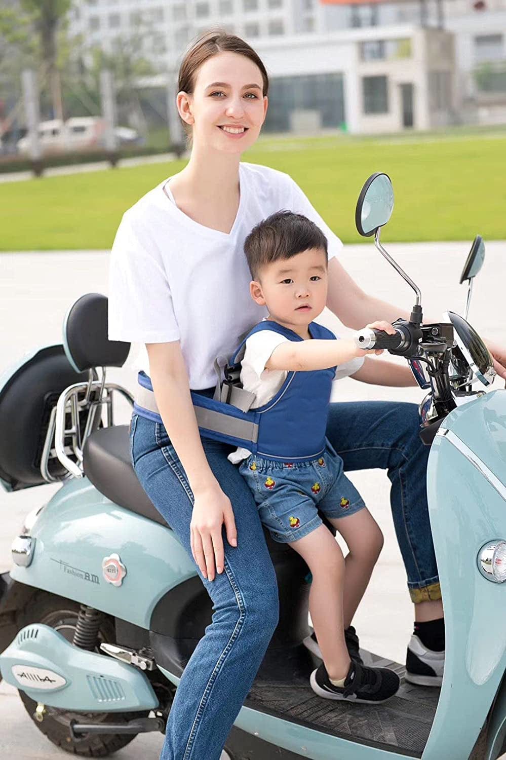 Child Safety Belt For Two-wheelers | Baby Carrier Belt Backpack Two Wheeler Seat Harness Child Safety Belt For Two-wheelers