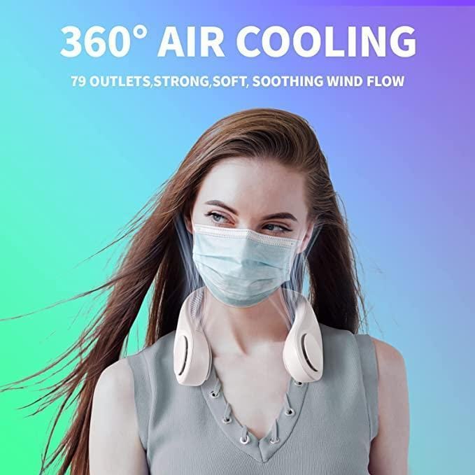 Cooling Rechargable Fan Portable Neck USB Mini Portable Neck Fan