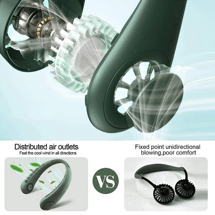 Cooling Rechargable Fan Portable Neck USB Mini Portable Neck Fan