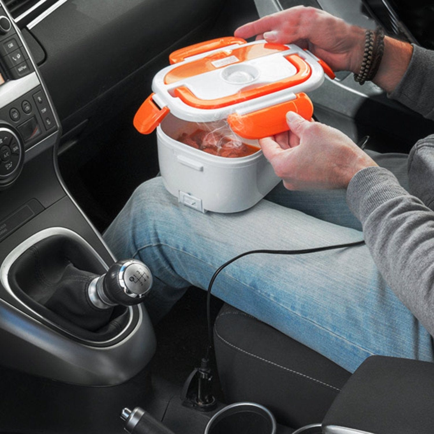 Electric Hot Lunch Box Portable Heated Food Container Heater Lunch Boxes Electric Hot Lunch Box