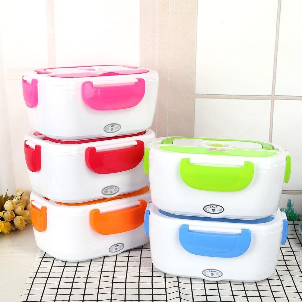 Electric Hot Lunch Box Portable Heated Food Container Heater Lunch Boxes Pink Electric Hot Lunch Box