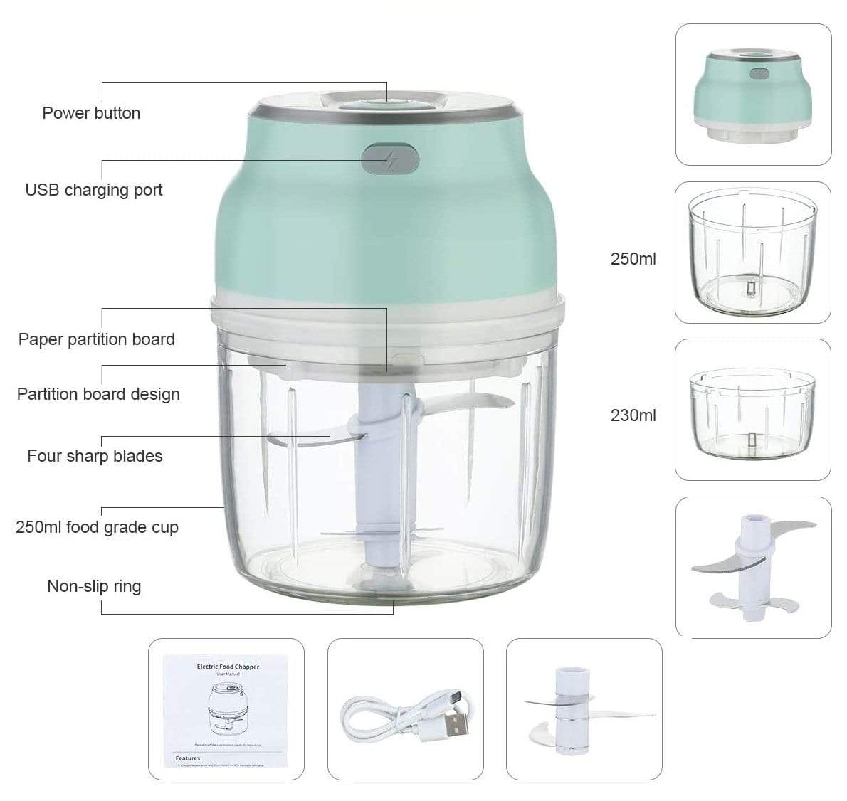 Electric Vegetable Chopper and Cutter Onion Chopper Electric Vegetable Chopper