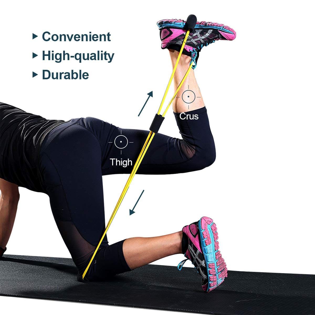 Exercise Resistance Bands Full Body Workout Gym Bands at Home - Figure 8 Resistance Band Go Figure 8 Resistance Band Go (Pack of 2)