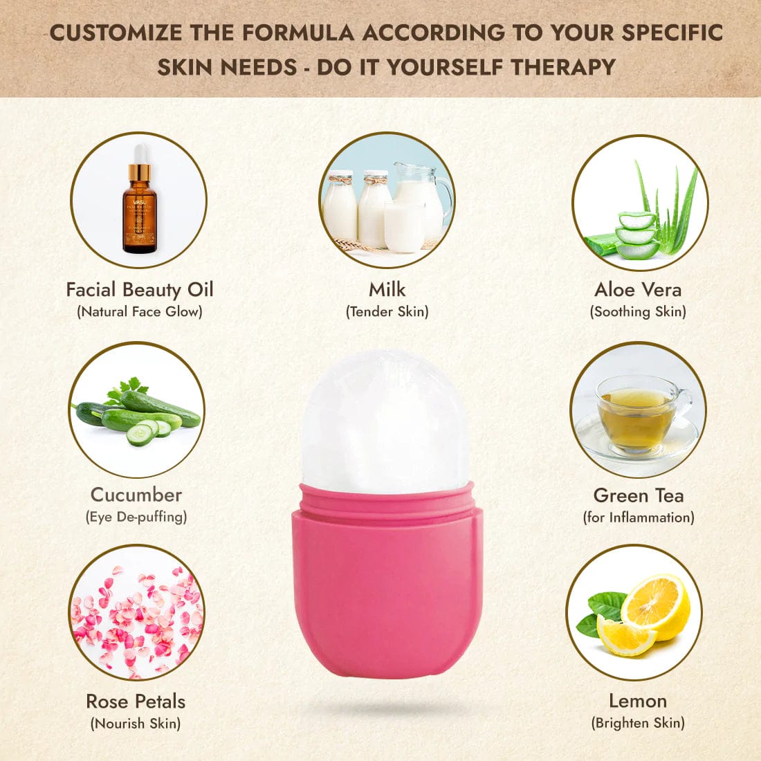 Face Massager Roller Jade Ice Facial Massage Tool Ice Facial Massager Roller