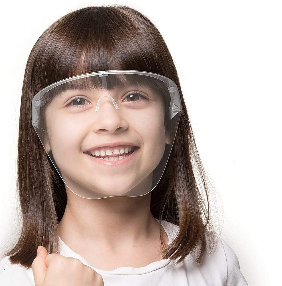 Face Shield with Goggles Attached Covid Mask For Kids Face Shield Goggles
