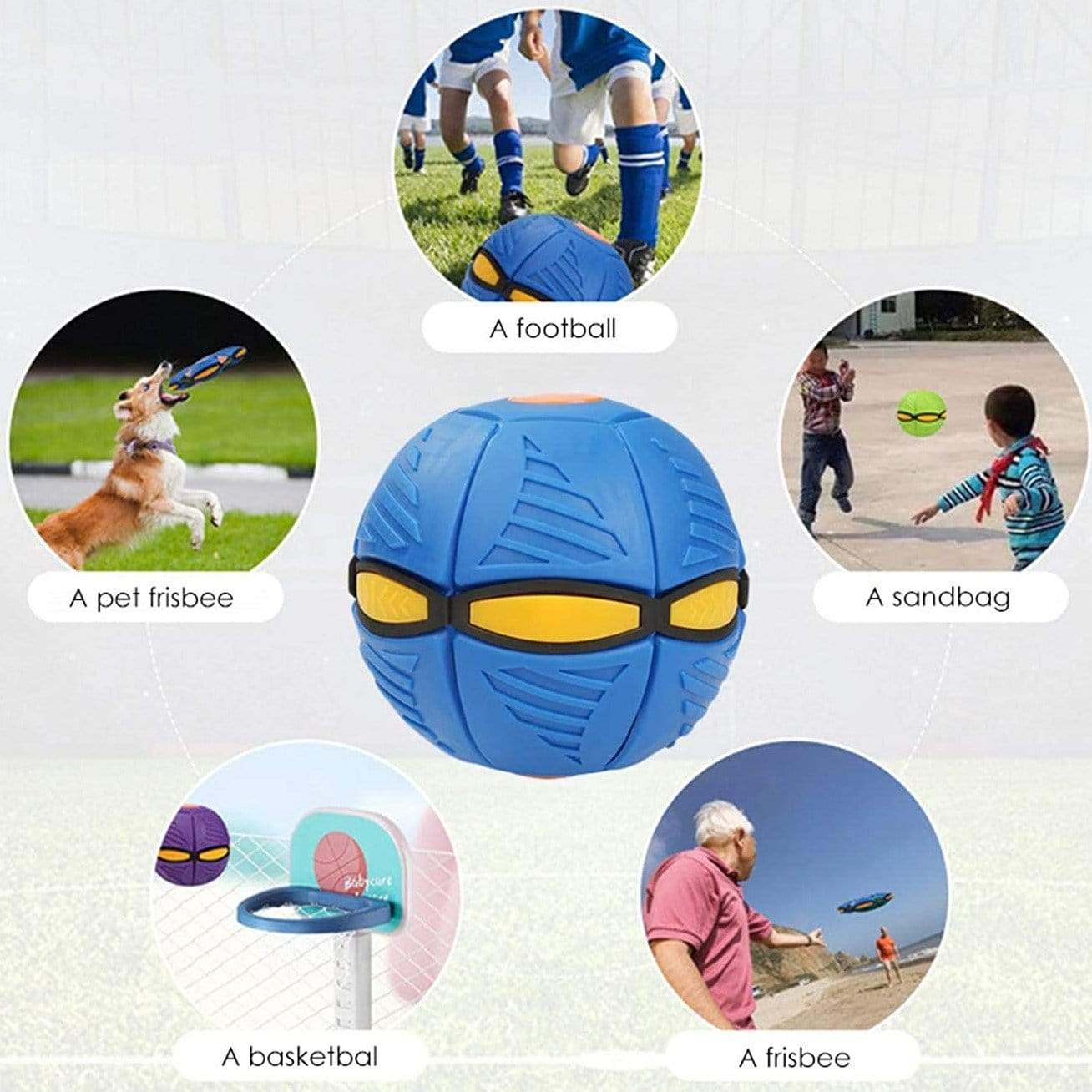 Flying Frisbee Magic Ball Soccer Phlat Catch Ball Frisbee Ball