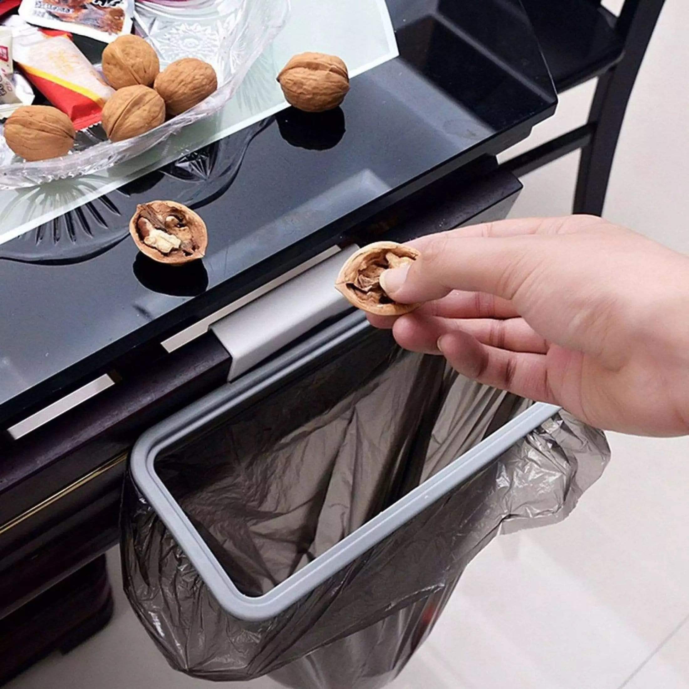 Garbage Bag Holder Hanging Trash Bag Plastic Holder Door Mounted Trash Bag Holder