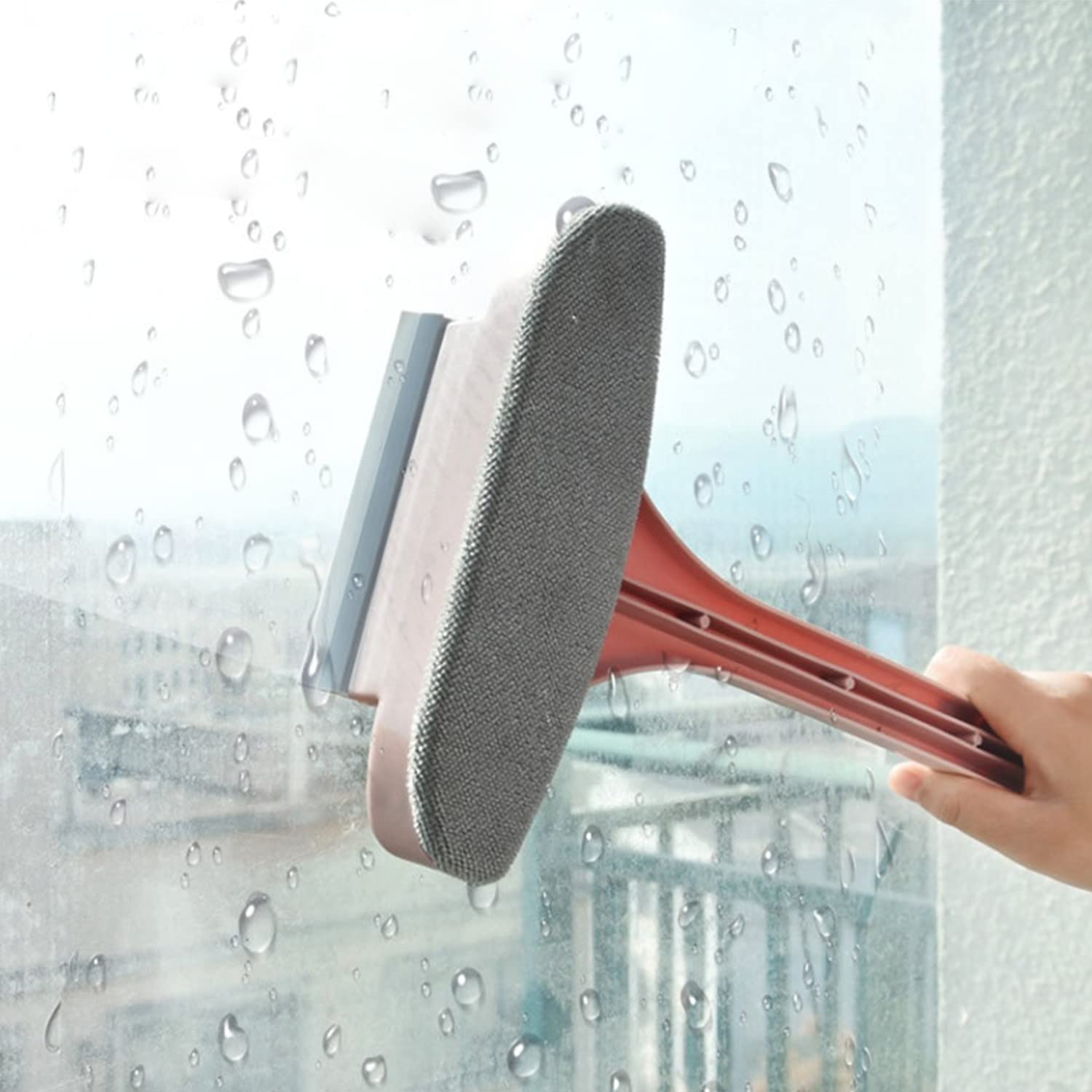 Glass Window Cleaning Brush Spray Washing Cleaner - Double-sided Window Cleaning Brush Pro Double-sided Window Cleaning Brush Pro