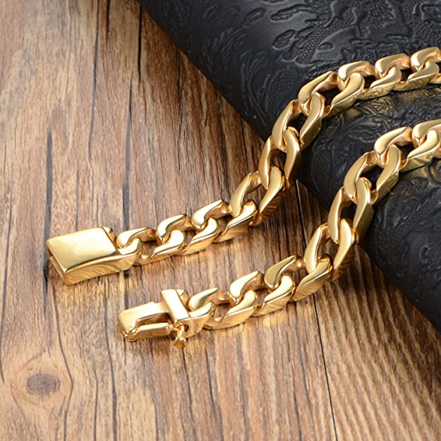 Gold Plated Chain For Men Necklace Coated Chain Jewellery Gold-Plated Chain