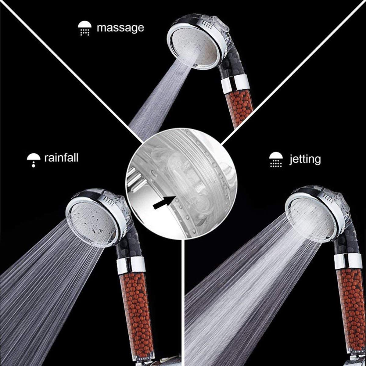 High Pressure Ionic Filtration Handheld Shower Head Shower Heads Handheld Shower Head