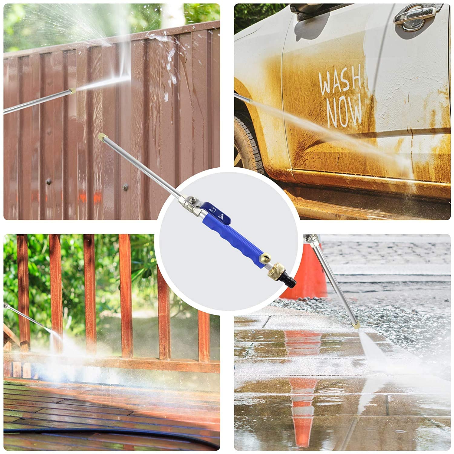 High Pressure Washer Spray Nozzle Car Wash Water Hose Garden Water Guns High Pressure Washer Spray Nozzle