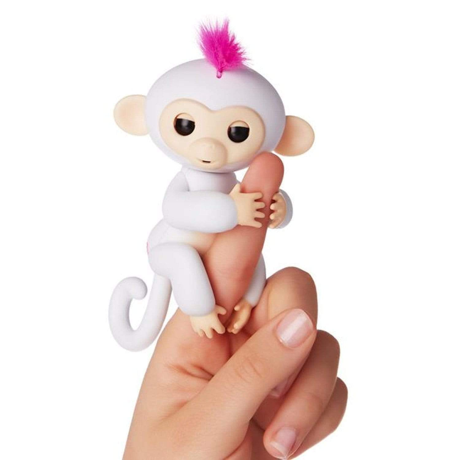 Interactive Finger Monkey Toy Baby Monkey Toy White Interactive Finger Monkey Toy