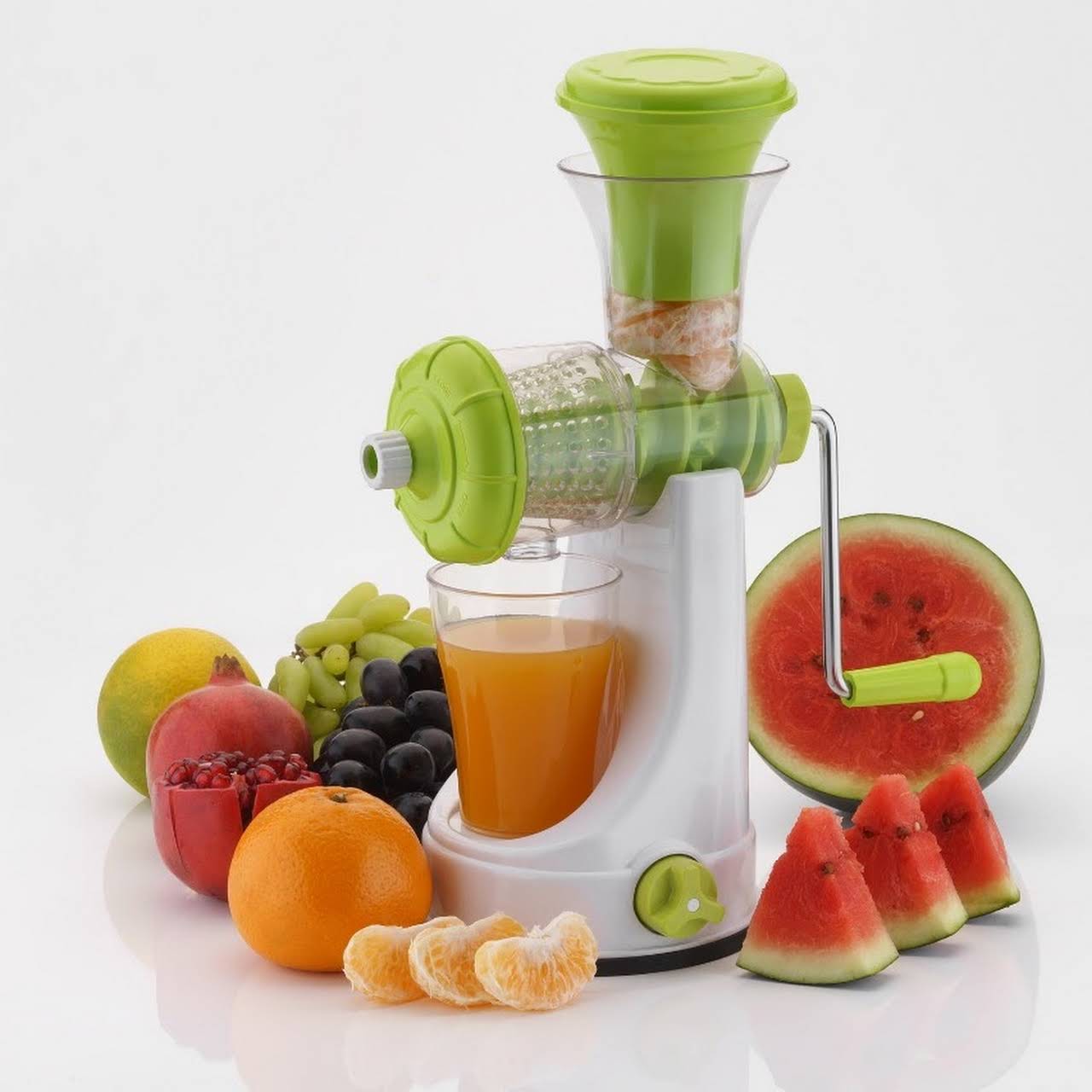 Juicer Machine Mausami Hand Operated Juicer for Fruits and Vegetables Green Hand Operated Juicer