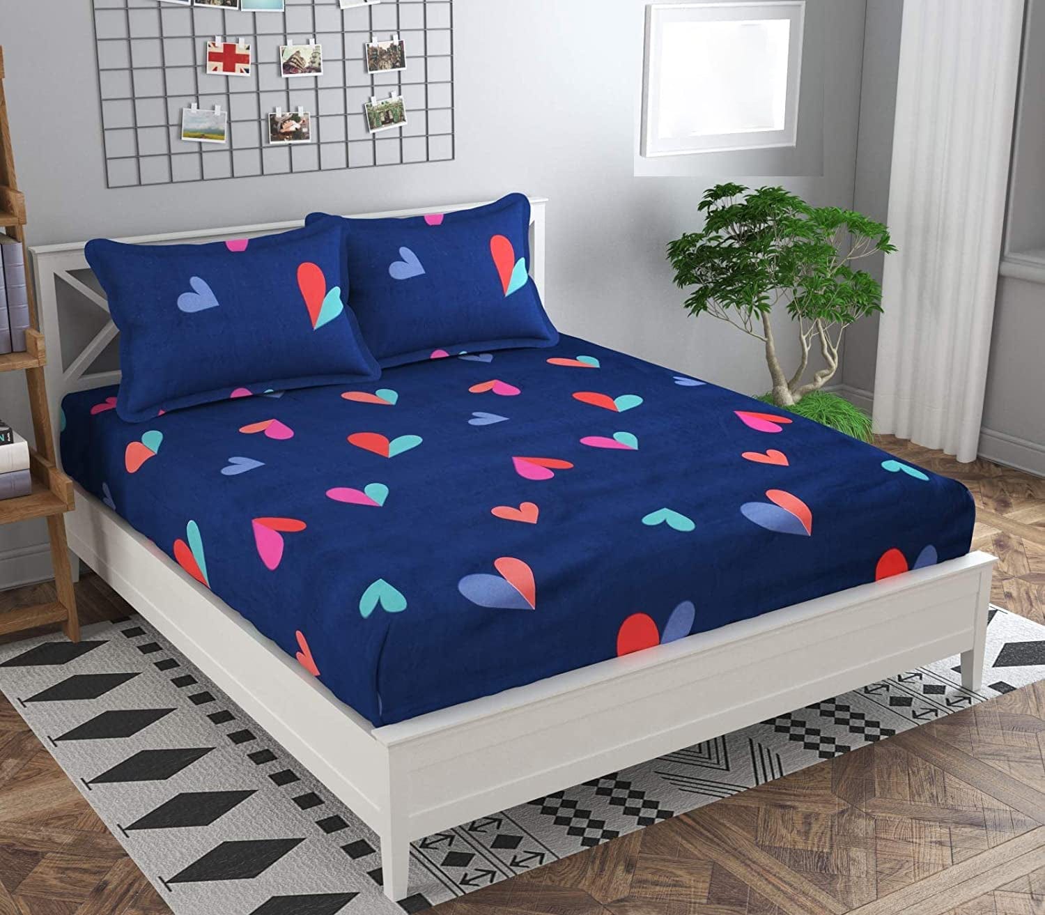 King Size Fitted Bedsheet Blueheart King Size Fitted Bedsheet