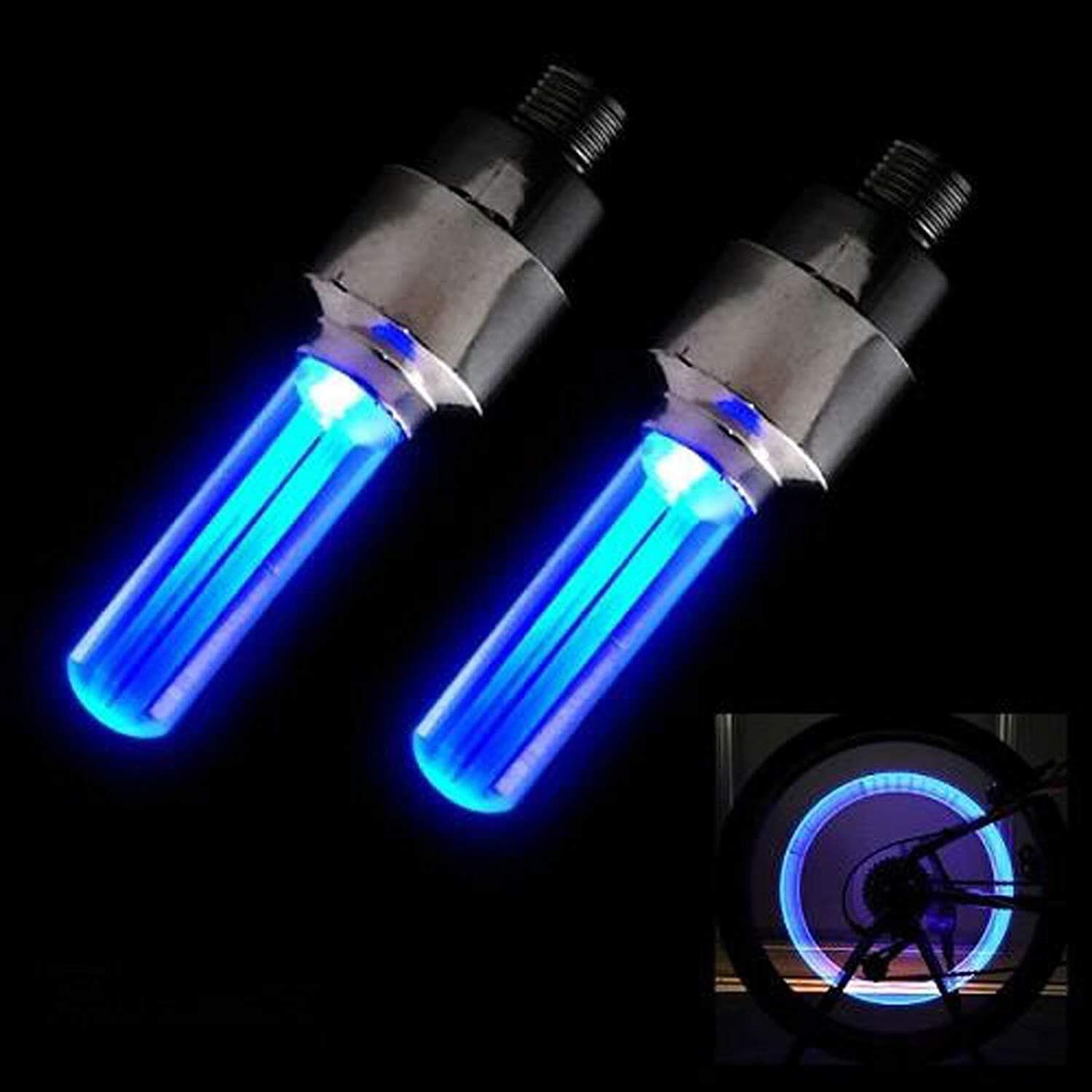 Led Wheel Lights for Car Bike Bicycle Motorcycle Tyre Light - Motion-activated Led Tire Valve Stem Lights Motion-activated Led Tire Valve Stem Lights - Pack of 4