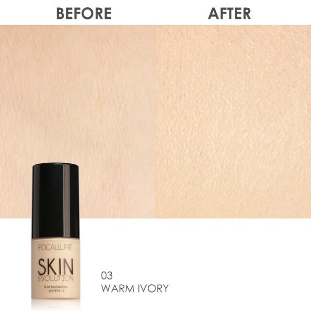 Liquid Foundation Face Makeup Oil Free Face Foundation Make Up Base 3 - Warm Ivory Liquid Foundation