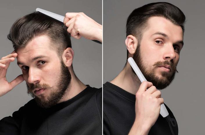Men Beard Straightener Comb Men Hair Straightening Electric Tool Combs Beard Straightener Comb 2.0
