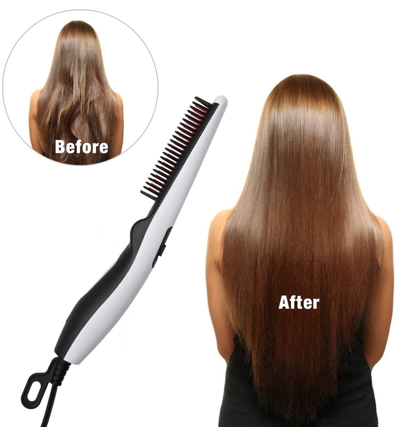 Men Beard Straightener Comb Men Hair Straightening Electric Tool Combs Beard Straightener Comb 2.0