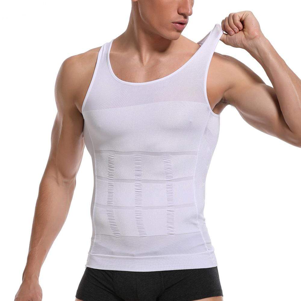 Men Tummy Tucker Slimming Vest Mens Waist Trainer Undershirt Trimmer Slimming Vest Men's Slimming Vest